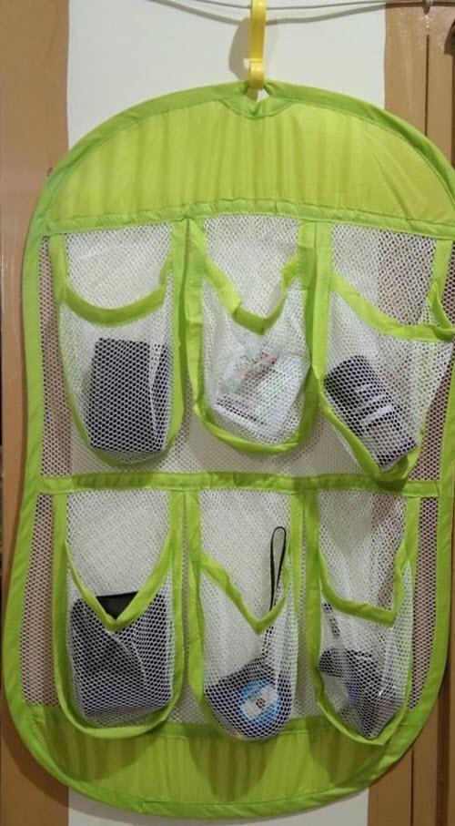 6 Pockets Hanging Mesh Wardrobe Storage Organizer - Techmanistan in Pakistan