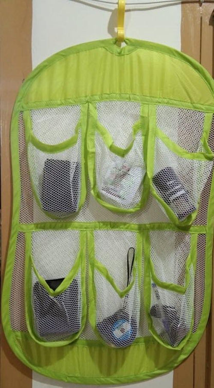 6 Pockets Hanging Mesh Wardrobe Storage Organizer - Techmanistan in Pakistan