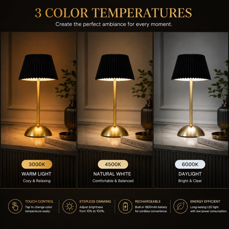 Cordless Rechargeable Touch Lamp