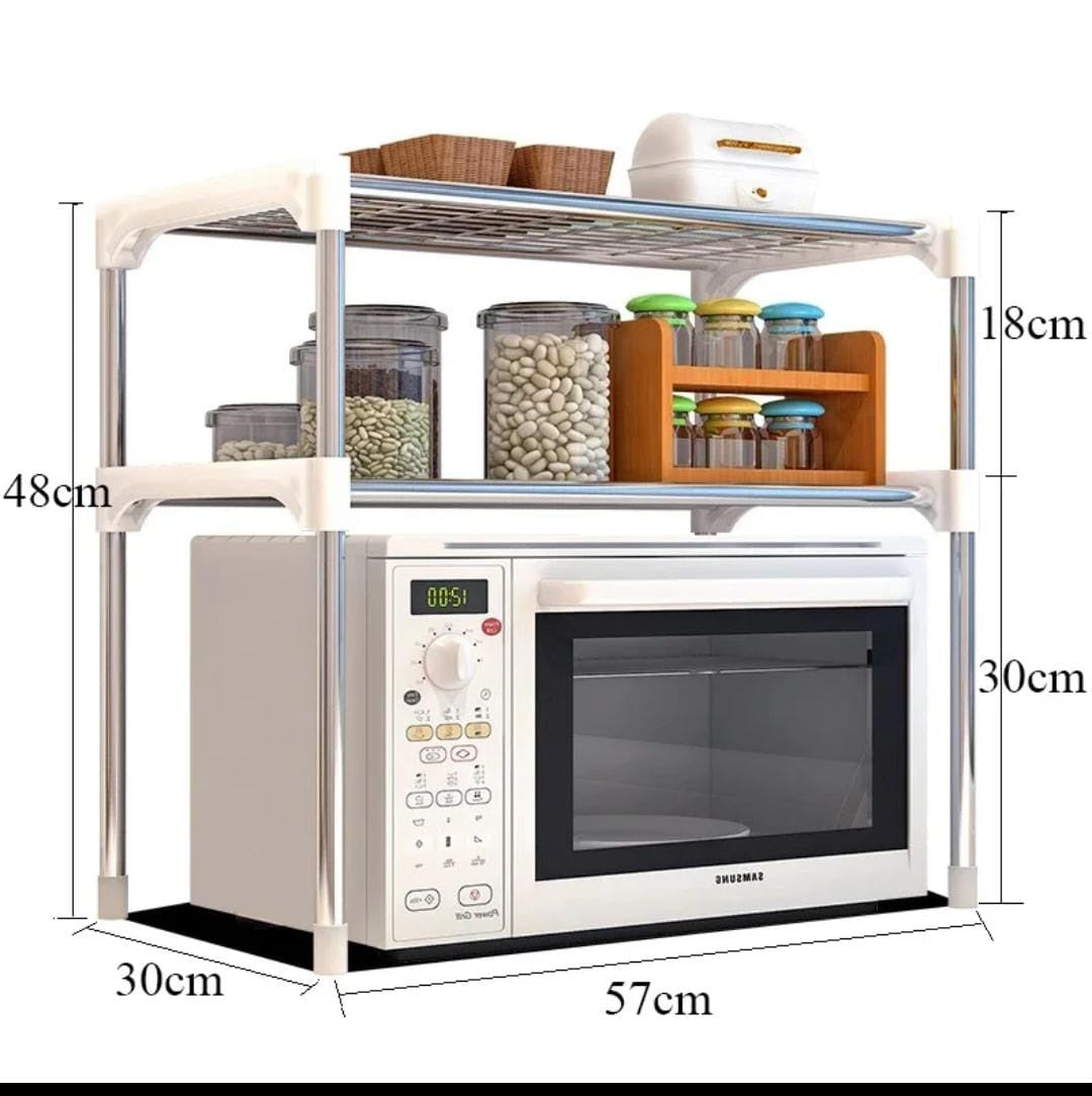 2 Layer Microwave Oven Storage Rack