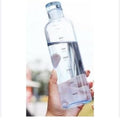 Clear Glass Water Bottle with Time Marker Cover Techmanistan