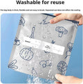 Reusable Aluminium Foil Food Storage Bags with Zip Lock — 10 Piece