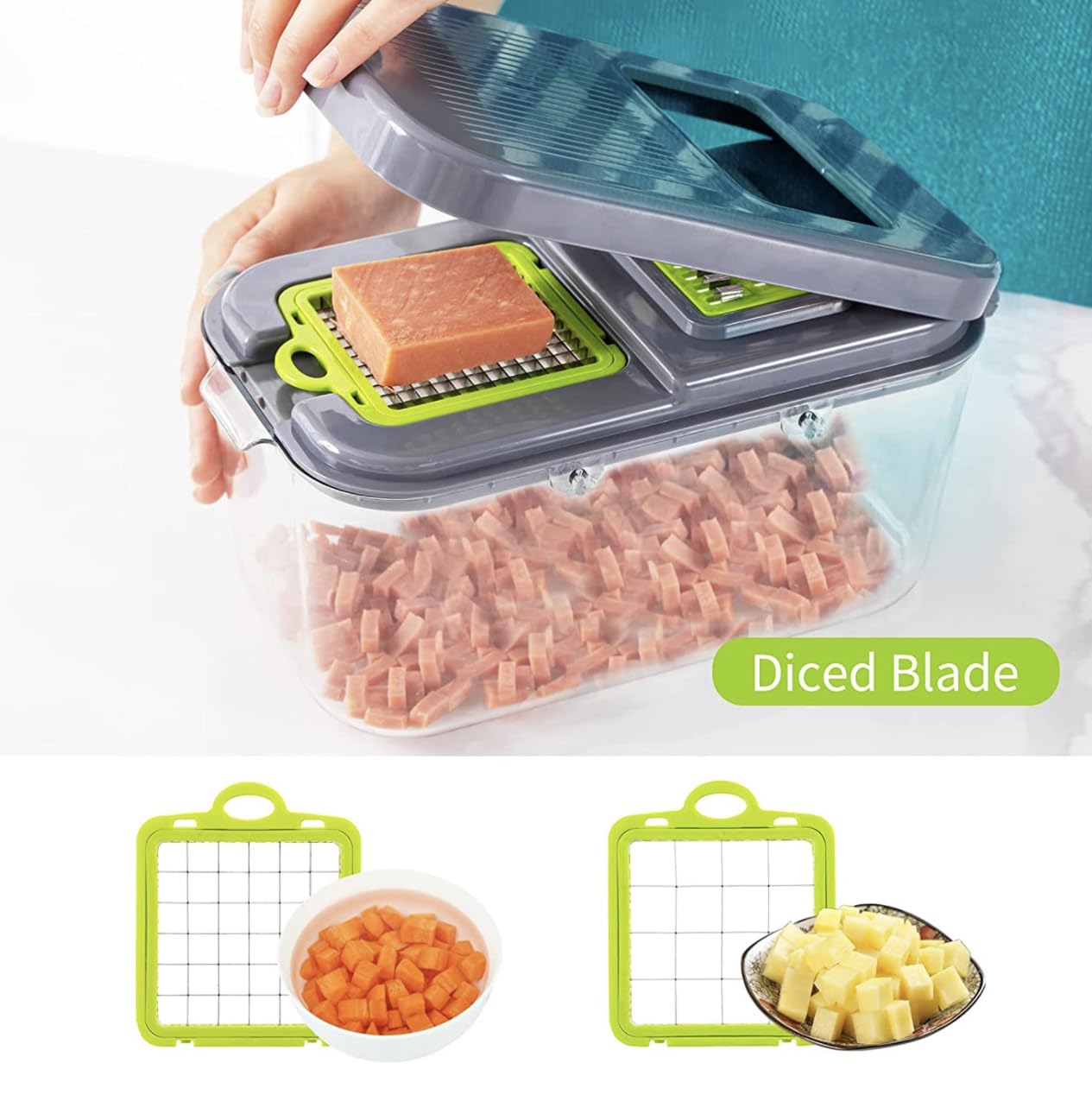 22in1 Nicer Dicer, Multifunction Vegetable Cutter Techmanistan