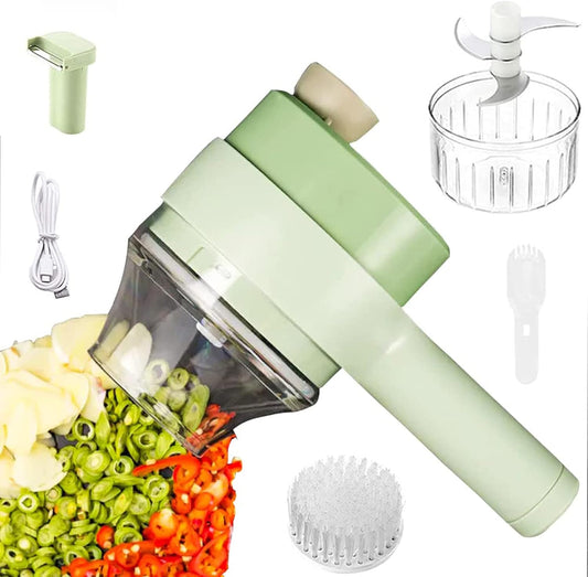 4 in 1 Handheld Electric Vegetable Cutter Set