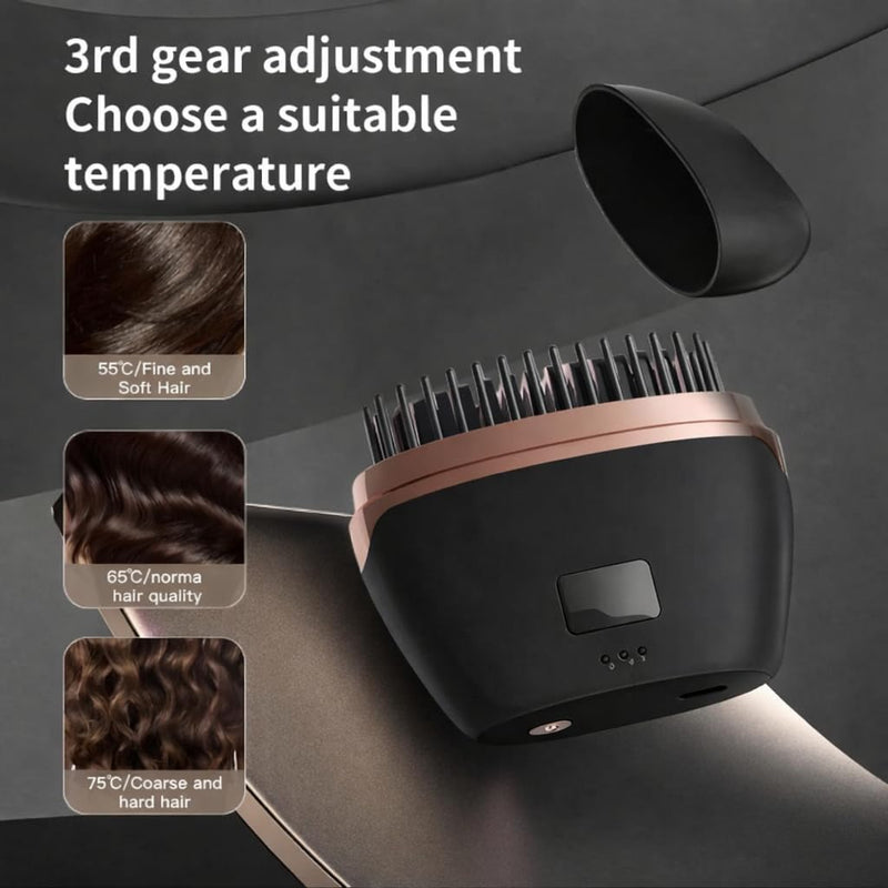 USB Rechargeable Multi-functional Portable Wireless Hair Straightening Comb