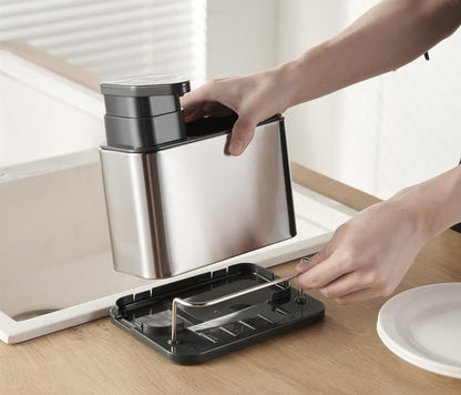 3in1 Soap Dispenser, Sponge Holder & Utensils Holder