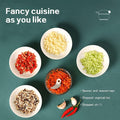 Manual Drawstring Garlic Chopper, Mini Food Processor