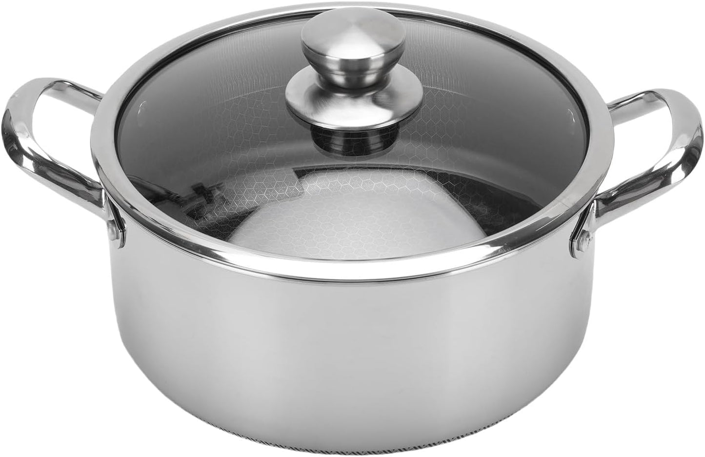 Single Sided Laser Coated Nonstick Steel Soup Pot With Lid Techmanistan