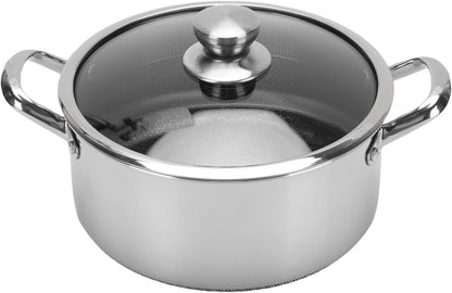 Single Sided Laser Coated Nonstick Steel Soup Pot With Lid Techmanistan
