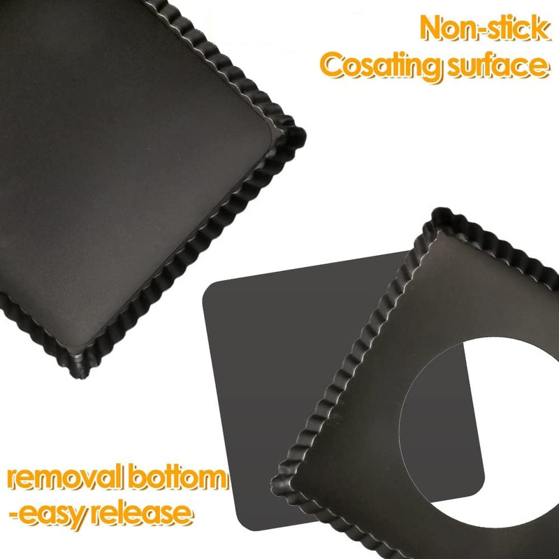 Square Tart Pan with Removeable Bottom | Quiche Pan