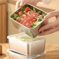 Set of 3 - Shallow Design Japanese Style Refrigerator Box