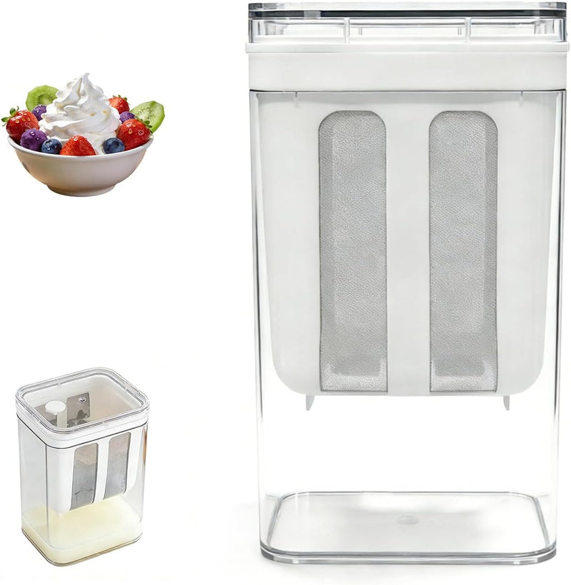 Fine Mesh Stainless Steel Yogurt Strainer with Lid