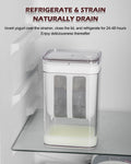 Large capacity stainless steel yogurt strainer for family kitchen use