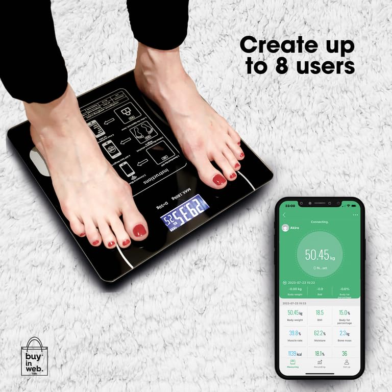 Bluetooth Smart Digital Electronic Weighing Scale - 180kg