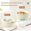 11-Piece Non-Stick Maifan Stone Cookware Set with Detachable Handle