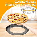 Oval Tart Pan with Removeable Bottom | Oval Quiche Pan