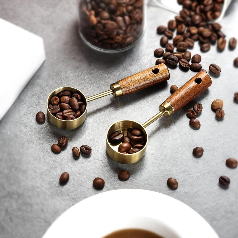 3pcs/Set Steel Measuring Cups with Wooden Handle