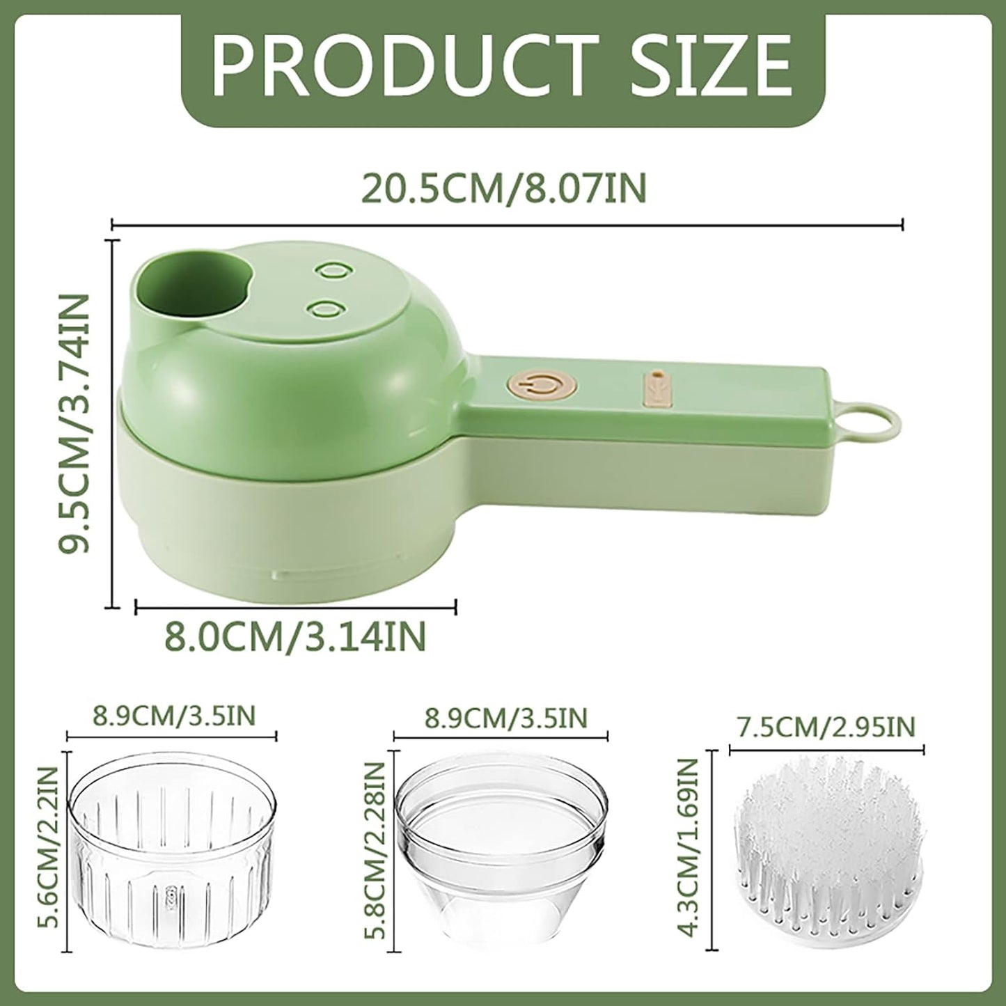 4 in 1 Handheld Electric Vegetable Cutter Set