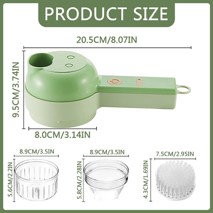 4 in 1 Handheld Electric Vegetable Cutter Set