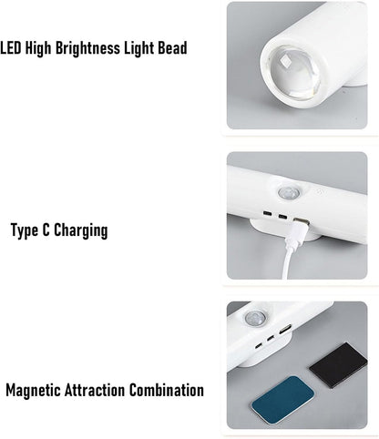 Double Headed USB Rechargeable Motion Sensor Night Light
