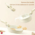 11-Piece Non-Stick Maifan Stone Cookware Set with Detachable Handle