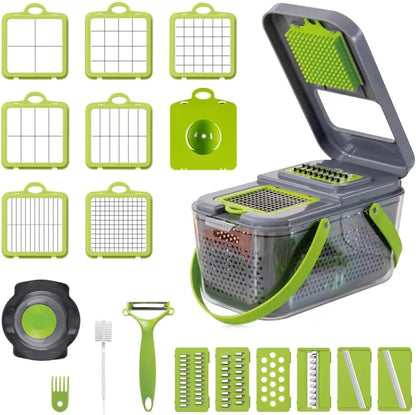 22in1 Nicer Dicer, Multifunction Vegetable Cutter Techmanistan