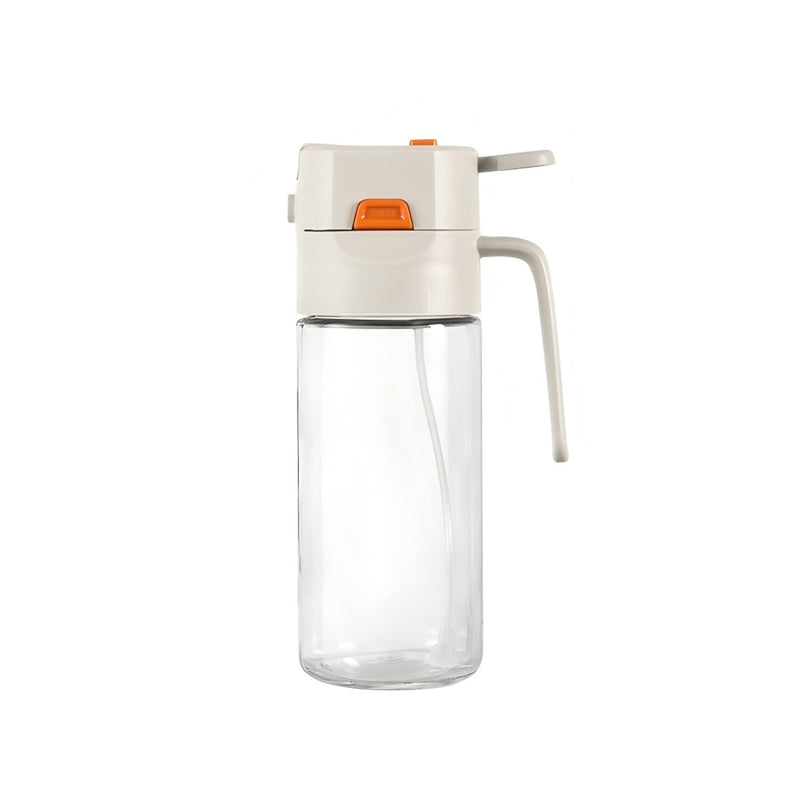 580ml 2in1 Oil Dispenser & Sprayer | Glass Oil Bottle