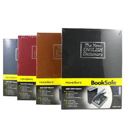 Dictionary Book Safe Storage Cash Money Jewelry Box Security Key Lock