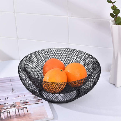 Dual Mesh Fruit Basket Nordic Round Storage Table Basket Techmanistan