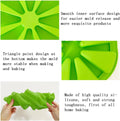8 Cavity Triangular Shaped Silicone Cake Mold | Pizza Slice Shape Mold