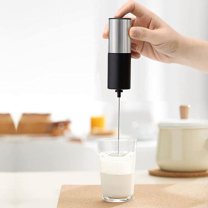 Handheld Battery-Operated Electric Milk Frother Techmanistan