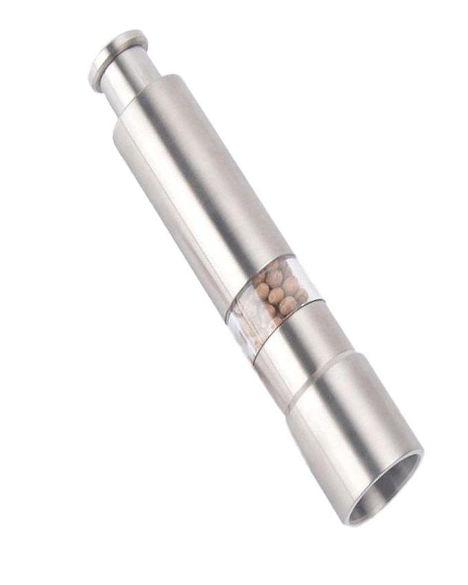 Stainless Steel Salt and Pepper Mill Grinder (1 Piece) Manual Spice Handheld - Techmanistan