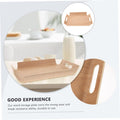 Curved Wooden Serving Tray with Handles