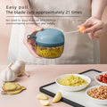 Manual Drawstring Garlic Chopper, Mini Food Processor