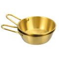 Korean-Style Steel Serving Bowls with Handle | Soup Bowls