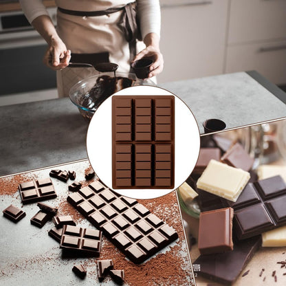 6-Cavity Silicon Chocolate Bar Mold