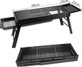 Large Foldable Charcoal BBQ Grill – Portable Outdoor Barbecue