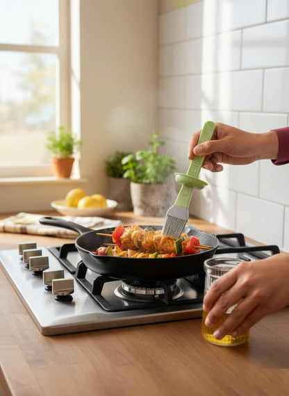 Set of 3 - Oil Dispenser Bottle with Silicone Brush Techmanistan