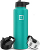 Vacuum Insulated Stainless Steel Sports Water Bottle with 3 Lids