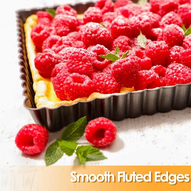 Square Tart Pan with Removeable Bottom | Quiche Pan
