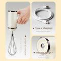Wireless Egg Beater with 2 Different Attachments