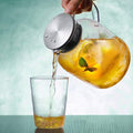2 Liters Glass Jug with Handle & Stainless Steel Handle Techmanistan