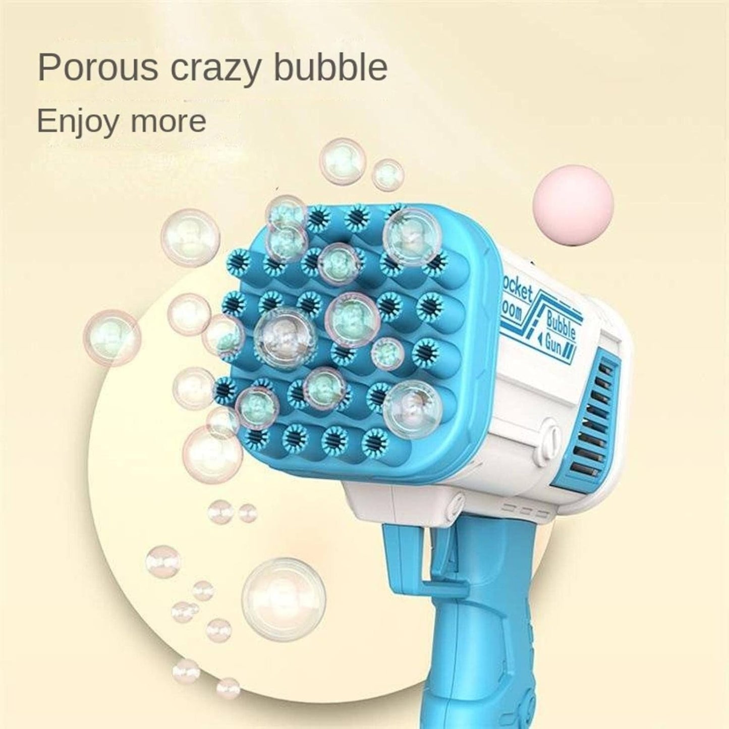 32 Holes Bubble Gun, Bubble Machine for Kids