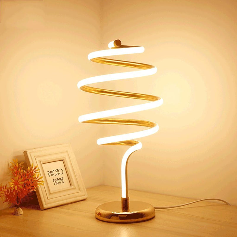 LED Spiral Table Lamp, Multi Mode Table Lamp