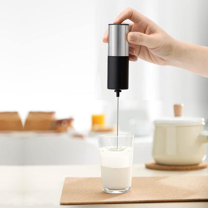 Handheld Battery-Operated Electric Milk Frother Techmanistan