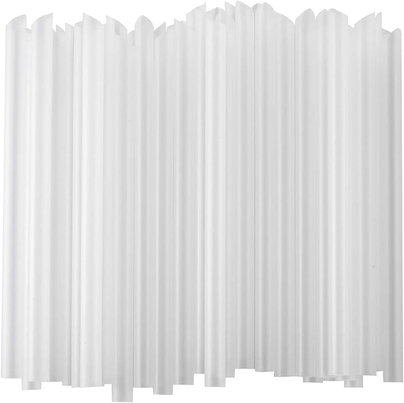 Pack of 50 Disposable Bubble Tea Straws — Clear Wide Boba Straws