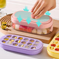 Random Colour - 2 in 1 Ice Cube Bottle Tray - 800ml 24 Cubes Vertical Ice Maker Cup for Freezer