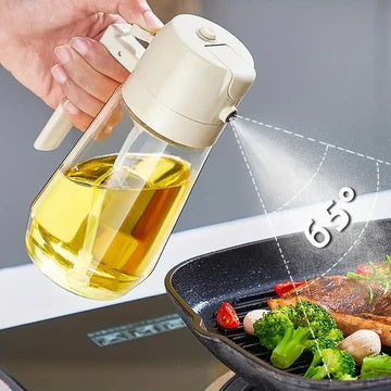 2 in 1 Olive Oil Sprayer And Dispenser Bottle