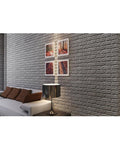 Pack of 12 - 3D Brick Wall Sticker Self-Adhesive Foam Wallpaper Panels - Techmanistan