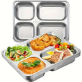 4 Compartments Stainless Steel Thali Plate